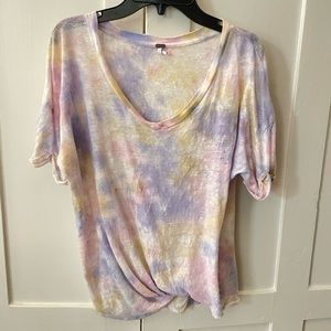 Young Fabulous and Broke Linen Short Sleeve Tee